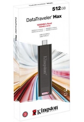 Флеш-накопичувач USB3.2 512GB Type-C Kingston DataTraveler Max Black (DTMAX/512GB)