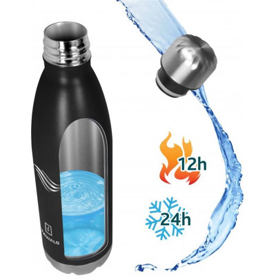 Термопляшка Tavialo 1000 мл чорна (191010101) Термопляшка Tavialo 1000 мл чорна (191010101)