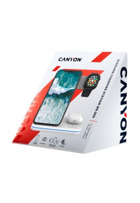 Бездротовий зарядний пристрій Canyon CNS-WCS303W White