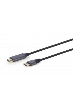 Кабель Cablexpert DisplayPort - HDMI (M/M), 1.8 м, Black (CC-DP-HDMI-4K-6)