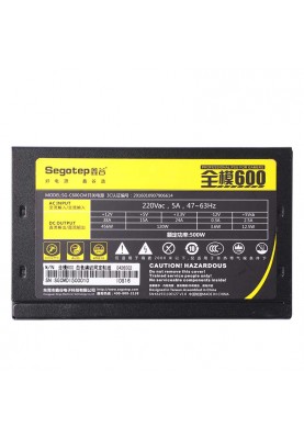 Блок питания Segotep Full modular 600 SG-C600CM (6959371301480) 500W