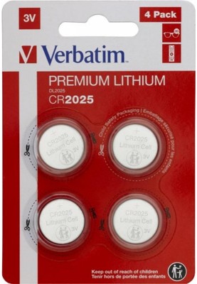 Батарейка Verbatim Premium CR2025 BL 4шт