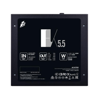 Блок живлення 1stPlayer PS-550FK (FK-550-BK-EU) 550W