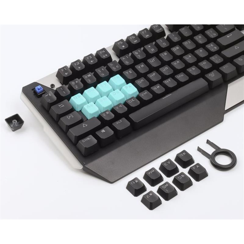 Клавиатура A4Tech Bloody B865 LK Blue Gun Ukr Grey USB