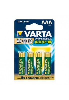 Акумулятор Varta Rechargeable Accu AAA/HR03 NI-MH 1000 mAh BL 4шт (05703301404)