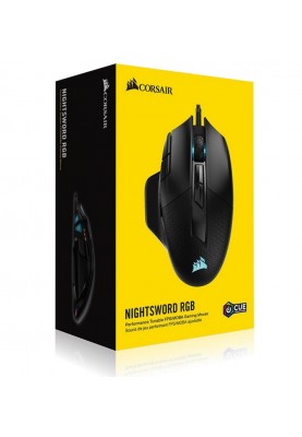Миша Corsair Nightsword RGB Tunable FPS/MOBA Gaming Mouse Black (CH-9306011-EU)