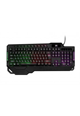 Клавіатура 2E Gaming KG340 LED Ukr (2E-KG340UBK) Black USB