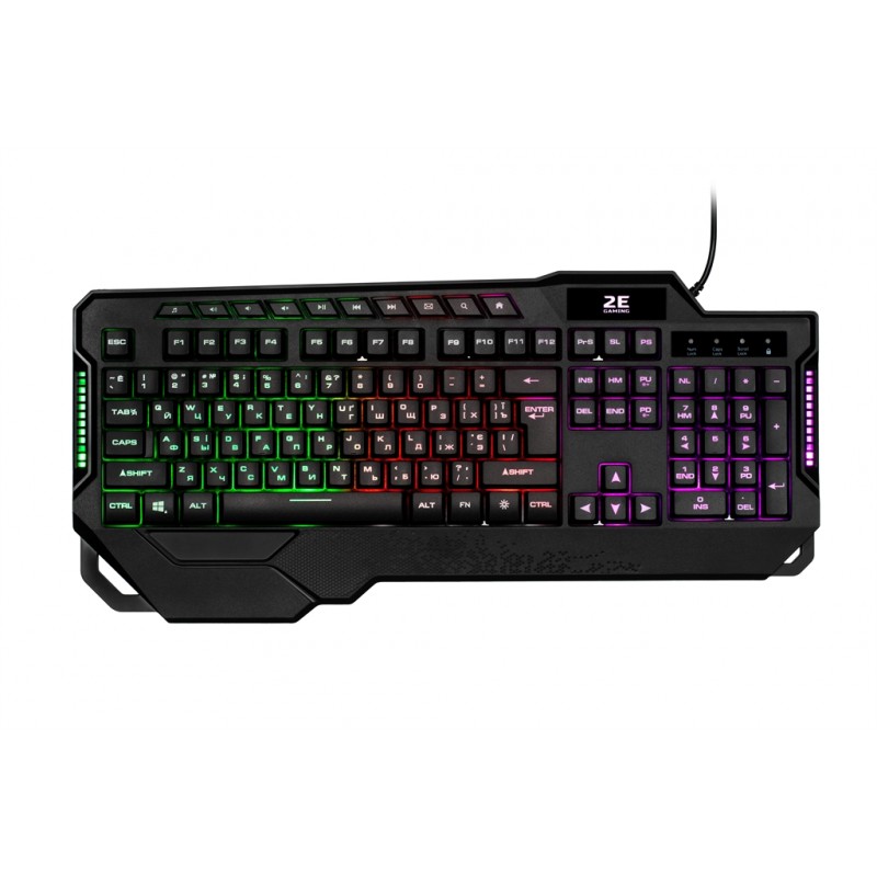 Клавіатура 2E Gaming KG340 LED Ukr (2E-KG340UBK) Black USB