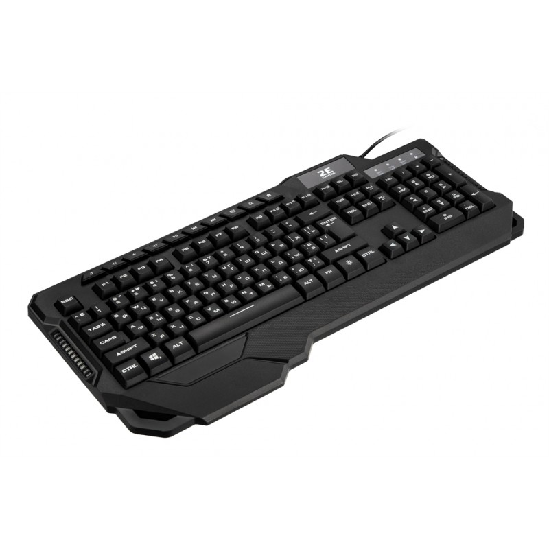 Клавіатура 2E Gaming KG340 LED Ukr (2E-KG340UBK) Black USB