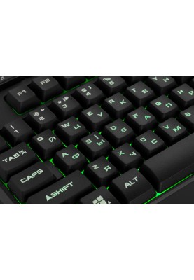 Клавіатура 2E Gaming KG340 LED Ukr (2E-KG340UBK) Black USB