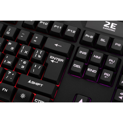 Клавіатура 2E Gaming KG340 LED Ukr (2E-KG340UBK) Black USB Клавіатура 2E Gaming KG340 LED Ukr (2E-KG340UBK) Black USB