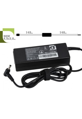 Блок живлення 1StCharger для ноутбука Asus 19V 90W 4.74A 4.5х3.0мм + каб.живл. (AC1STAS90WE)