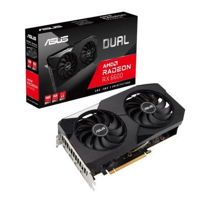 Відеокарта AMD Radeon RX 6600 8GB GDDR6 Dual Asus (DUAL-RX6600-8G)