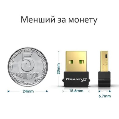 Bluetooth-адаптер Grand-X BT50G Bluetooth-адаптер Grand-X BT50G