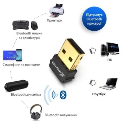 Bluetooth-адаптер Grand-X BT50G Bluetooth-адаптер Grand-X BT50G