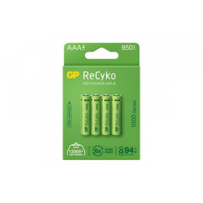 Акумулятори GP Recyko 1000 Series AAA/HR03 NI-MH 950mAh BL 4 шт