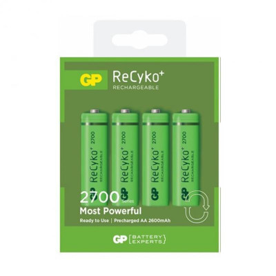 Акумулятори GP Recyko+ 2700 AA/HR06 NI-MH 2700 mAh BL 4 шт