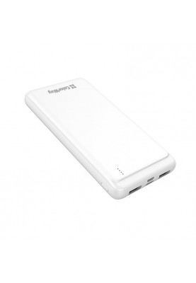 Універсальна мобільна батарея ColorWay Slim 10000mAh White (CW-PB100LPF2WT)