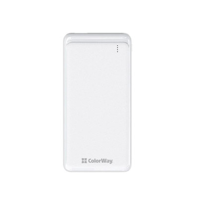 Універсальна мобільна батарея ColorWay Slim PD 10000mAh White (CW-PB100LPG3WT-PD)
