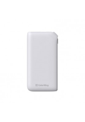 Універсальна мобільна батарея ColorWay Soft Touch 10000mAh White (CW-PB100LPE3WT-PD)