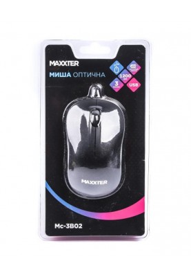 Мишка Maxxter Mc-3B02 Black USB