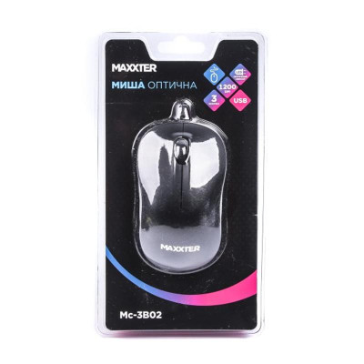 Мишка Maxxter Mc-3B02 Black USB