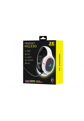 Гарнітура 2E Gaming HG330 RGB 7.1 White (2E-HG330WT-7.1)