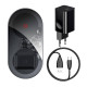 Безпровідний зарядний пристрій Baseus Simple 2in1 Turbo Edition 24W Black (TZWXJK-B01)