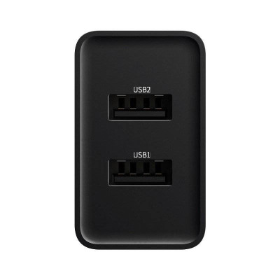 Мережевий зарядний пристрій Baseus Speed Mini Dual U Charger (2USB) 10.5W Black (CCFS-R01)