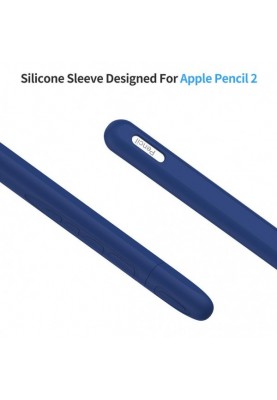 Чохол TPU Goojodoq Button Magnetic для стілуса Apple Pencil 2 Dark/Blue тех.пак (1005001784825742BD)