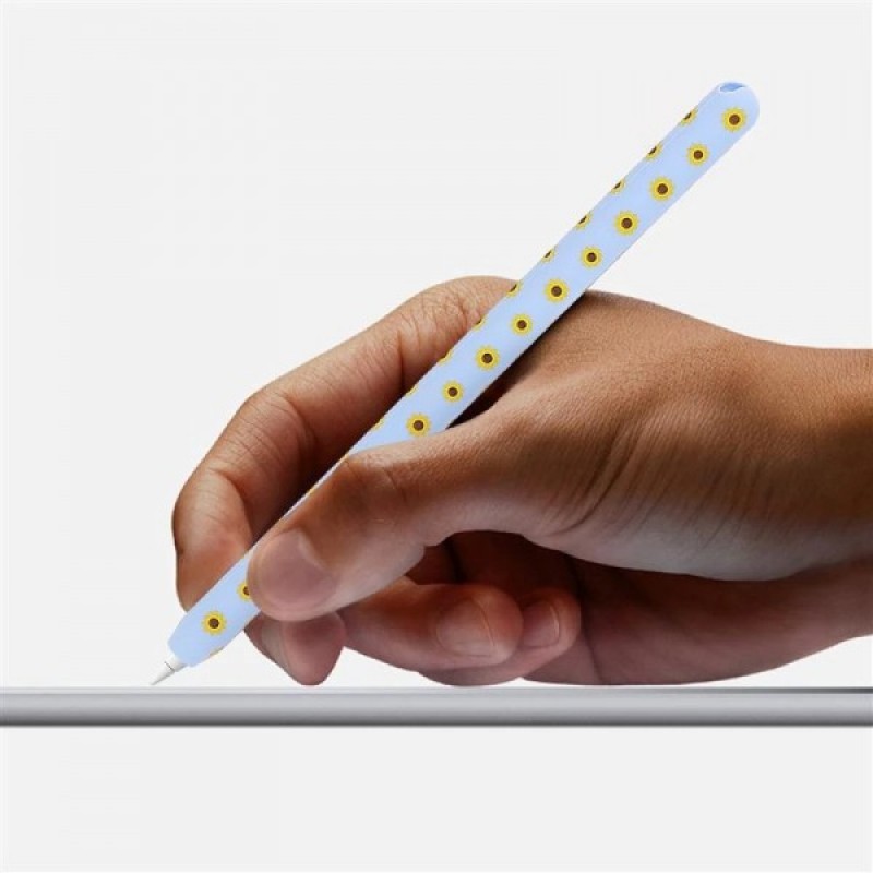 Чехол TPU Goojodoq Flowers Magnetic для стилуса Apple Pencil 2 Light Green (1005003196692410LG)