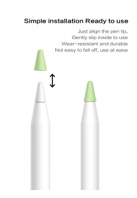 Чохол TPU Goojodoq для наконечника стілус Apple Pencil (1-2 покоління) (8шт) Green (1005001835985075GR)