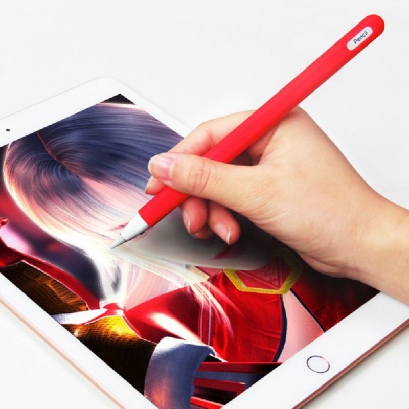 Чехол TPU SK для стилуса Apple Pencil 2 Goojodoq 12 Gen Red тех.пак (33019387759R)