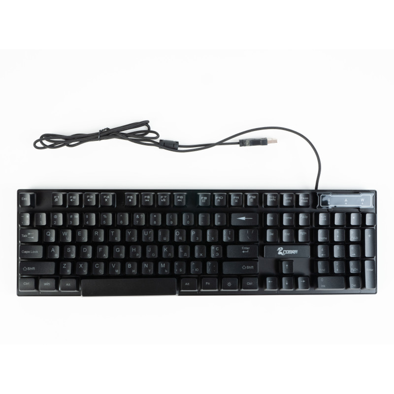 Клавиатура COBRA GK-103 Ukr Black USB