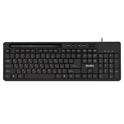 Клавіатура Sven KB-S302 Ukr Black USB