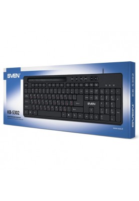 Клавіатура Sven KB-S302 Ukr Black USB