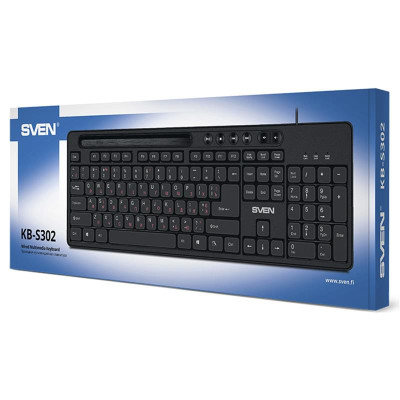 Клавіатура Sven KB-S302 Ukr Black USB