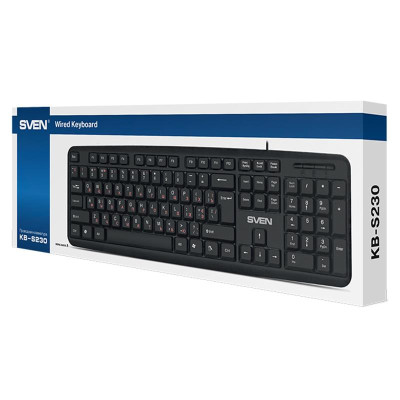 Клавіатура Sven KB-S230 Ukr Black USB