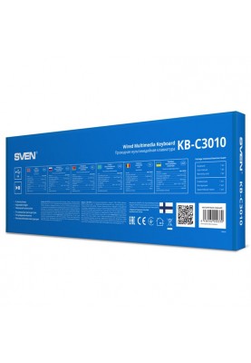 Клавіатура Sven KB-C3010 Ukr Black USB