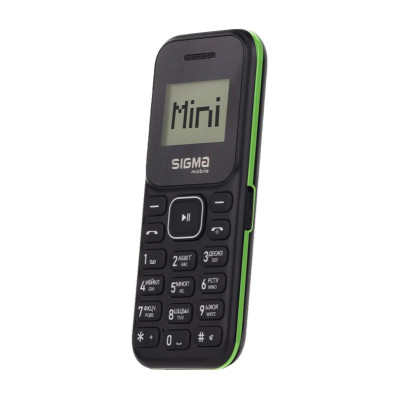 Мобiльний телефон Sigma mobile X-style 14 Mini Dual Sim BlackBlack/Green