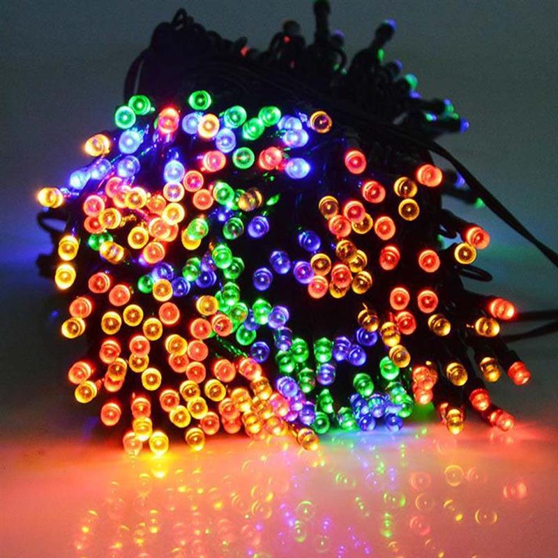 Світлодіодна гірлянда ColorWay (CW-GO-200L20SBMC) 200LED, 20м, кольорова, на сонячній батареї