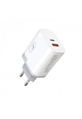 Зарядний пристрій SkyDolphin SC17 PD+QC3.0 (USB TYPE-Cx3A + USB TYPE-Ax3A) White (MZP-000110)