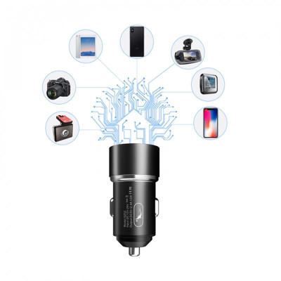 Автомобільний зарядний пристрій SkyDolphin SZ02 Aluminium (2USB, 2.4A) Black (AZP-000074) Автомобільний зарядний пристрій SkyDolphin SZ02 Aluminium (2USB, 2.4A) Black (AZP-000074)