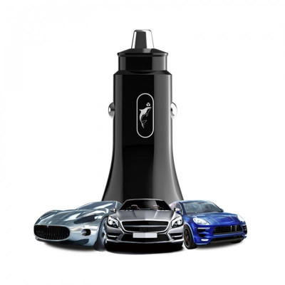 Автомобільний зарядний пристрій SkyDolphin SZ16 PD+QC3.0 (2USB, 3.1A) Black (AZP-000090) Автомобільний зарядний пристрій SkyDolphin SZ16 PD+QC3.0 (2USB, 3.1A) Black (AZP-000090)
