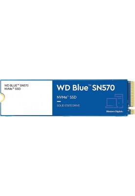 Накопичувач SSD 1ТB WD Blue SN570 M.2 2280 PCIe 3.0 x4 3D TLC (WDS100T3B0C)