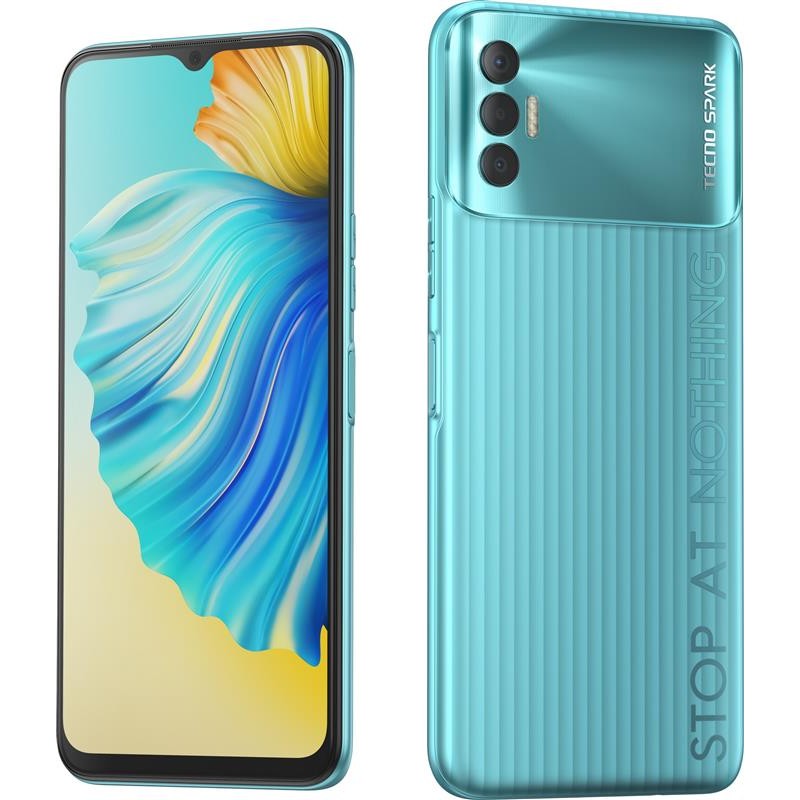 Смартфон Tecno Spark 8p (KG7n) 4/64GB Dual Sim Turquoise Cyan (4895180774829)