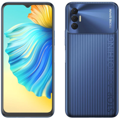 Смартфон Tecno Spark 8p (KG7n) 4/64GB Dual Sim Atlantic Blue (4895180776755)
