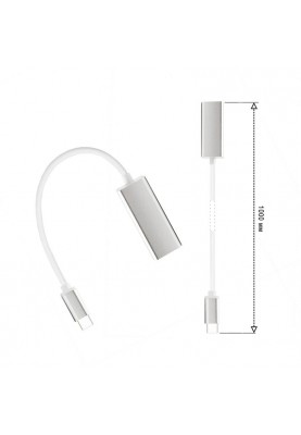 Кабель XoKo 3.0 USB Type-C-RG-45 1м Silver (AC-310)