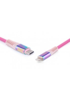 Кабель REAL-EL USB Type-C - Lightning (M/M), 1 м, Rainbow (EL123500054)