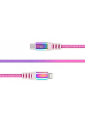 Кабель REAL-EL USB Type-C - Lightning (M/M), 1 м, Rainbow (EL123500054)